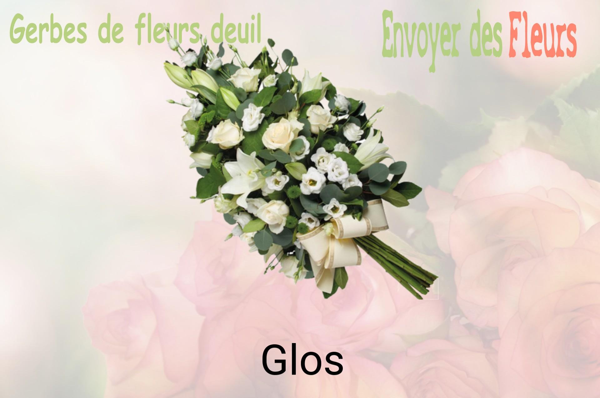 Gerbe de fleurs de deuil livrée à Glos